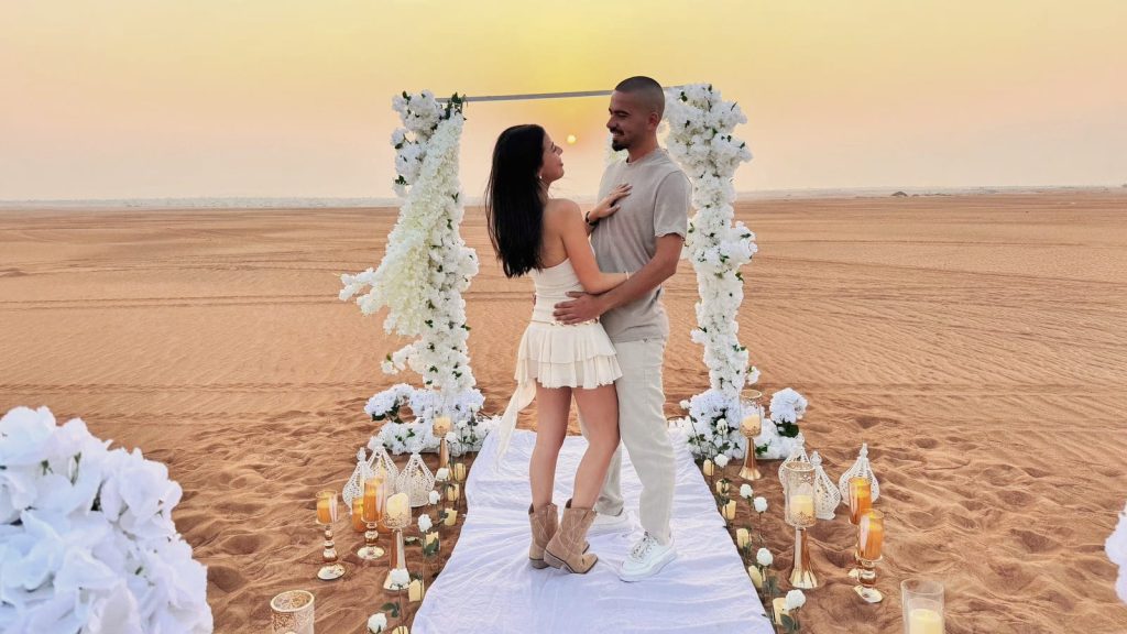 הצעת נישואים במדבר דובאי