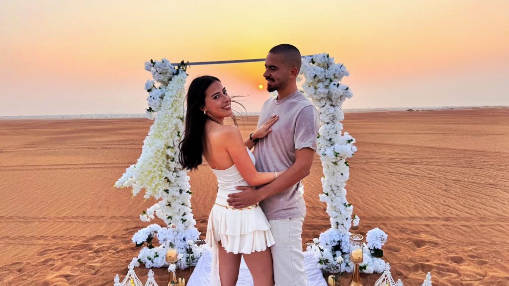 הצעת נישואים במדבר דובאי